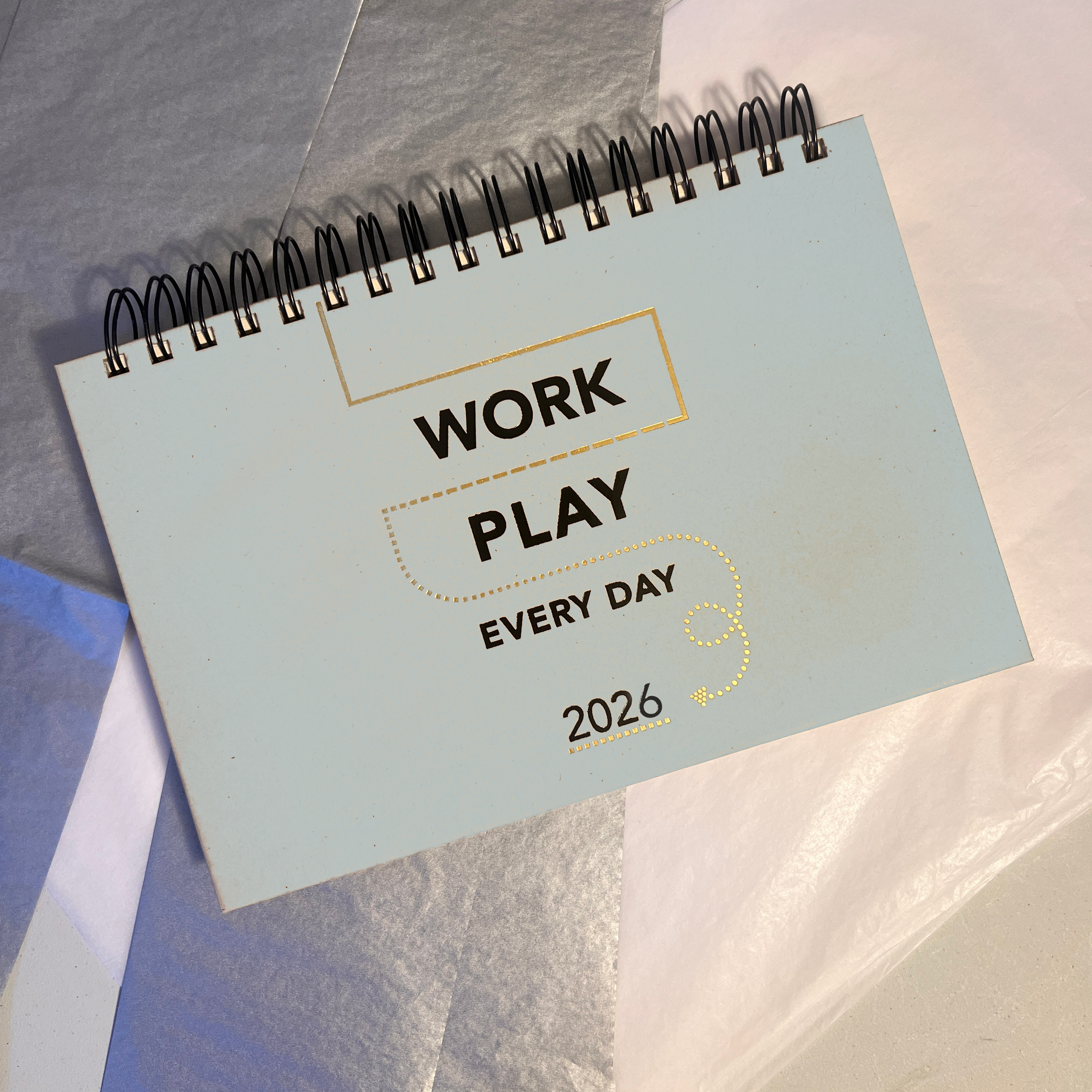 AVAILABLE NOW 2026 Work Play Every Day Planner WP2026 Cover Wrapping Mockup 