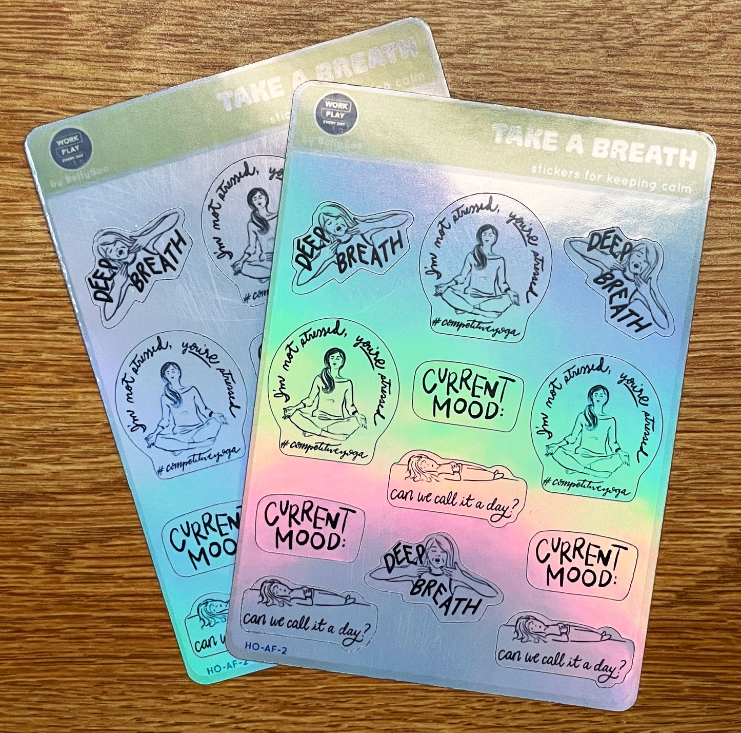 Take a Breath - (Translucent, Clear Gloss, or Holographic)
