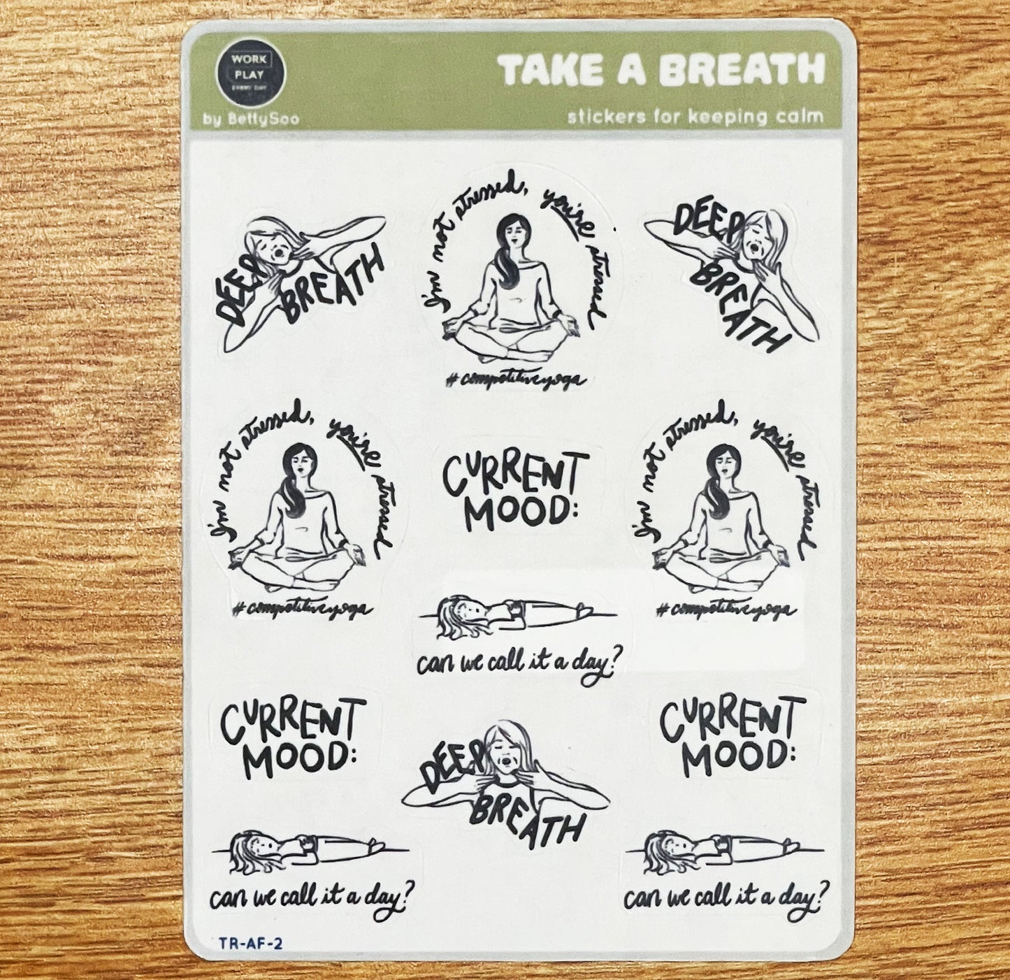 Take a Breath - (Translucent, Clear Gloss, or Holographic)