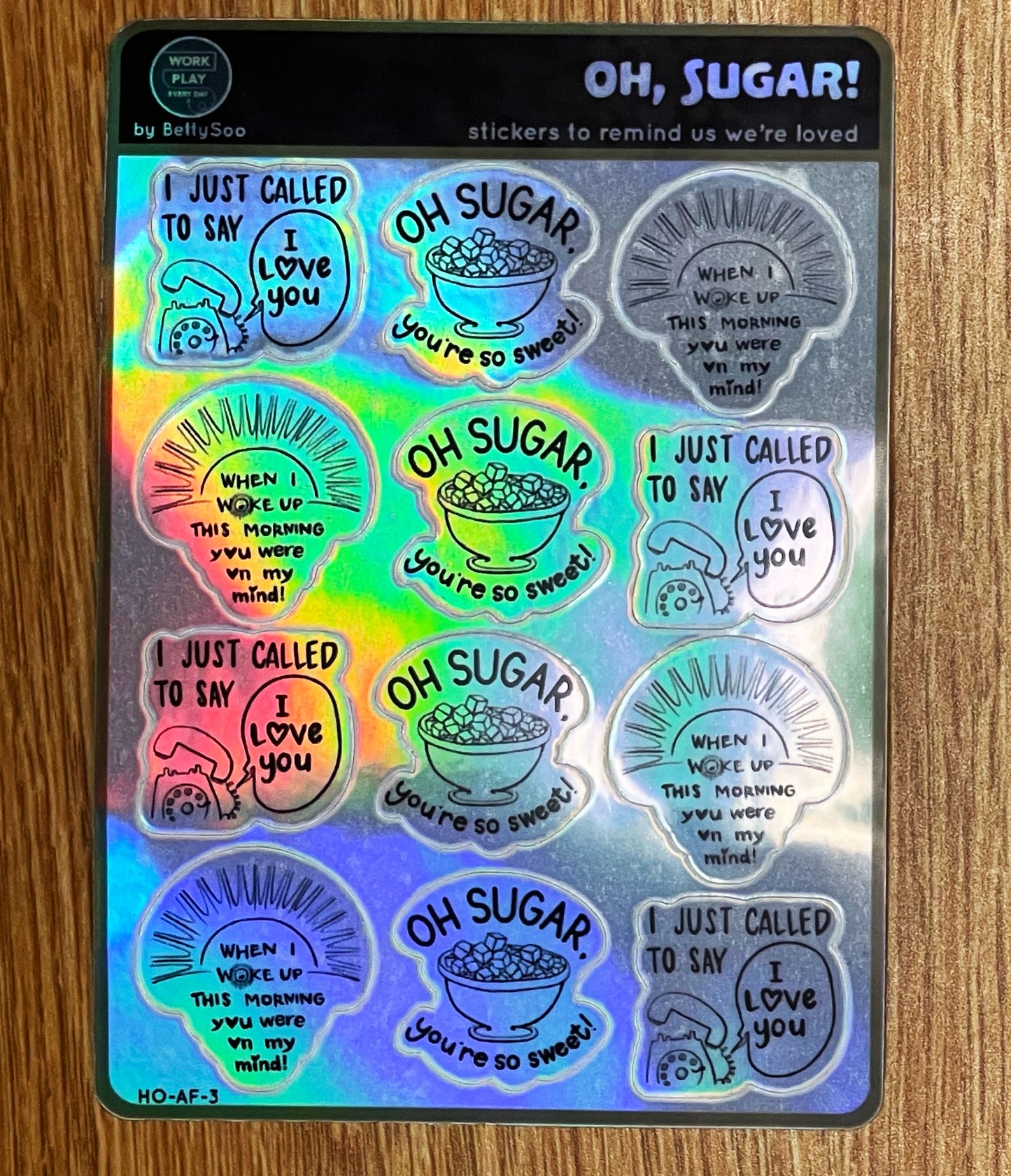 Oh Sugar! (Clear or Holographic)