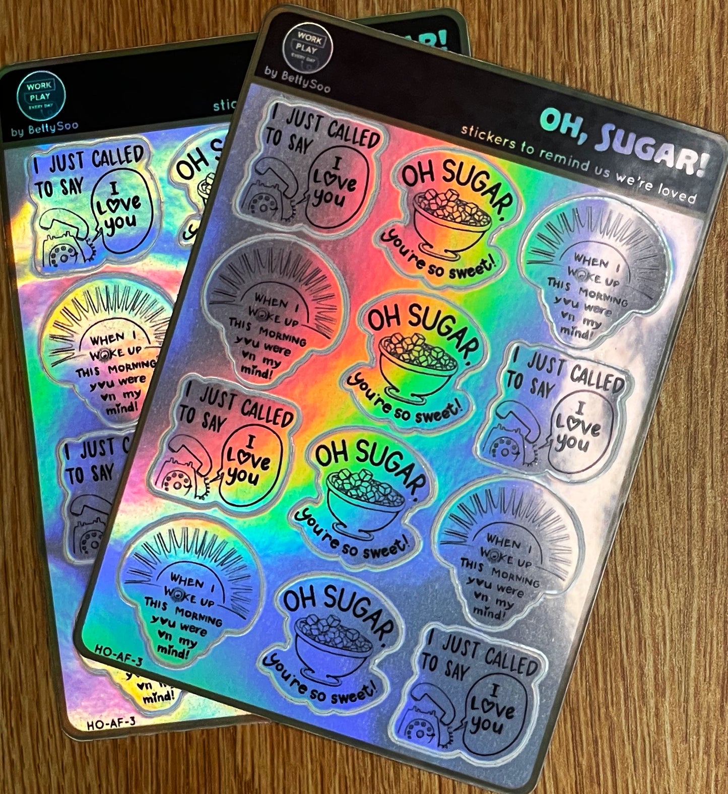 Oh Sugar! (Clear or Holographic)