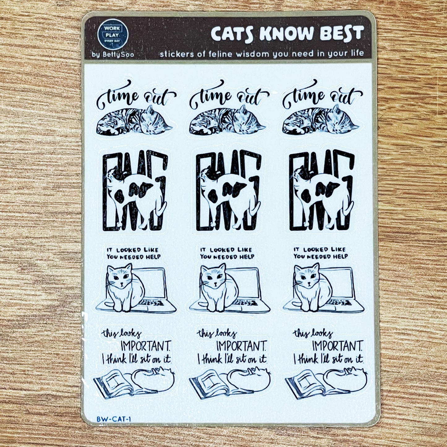 Cats Know Best (Clear or Glossy White)