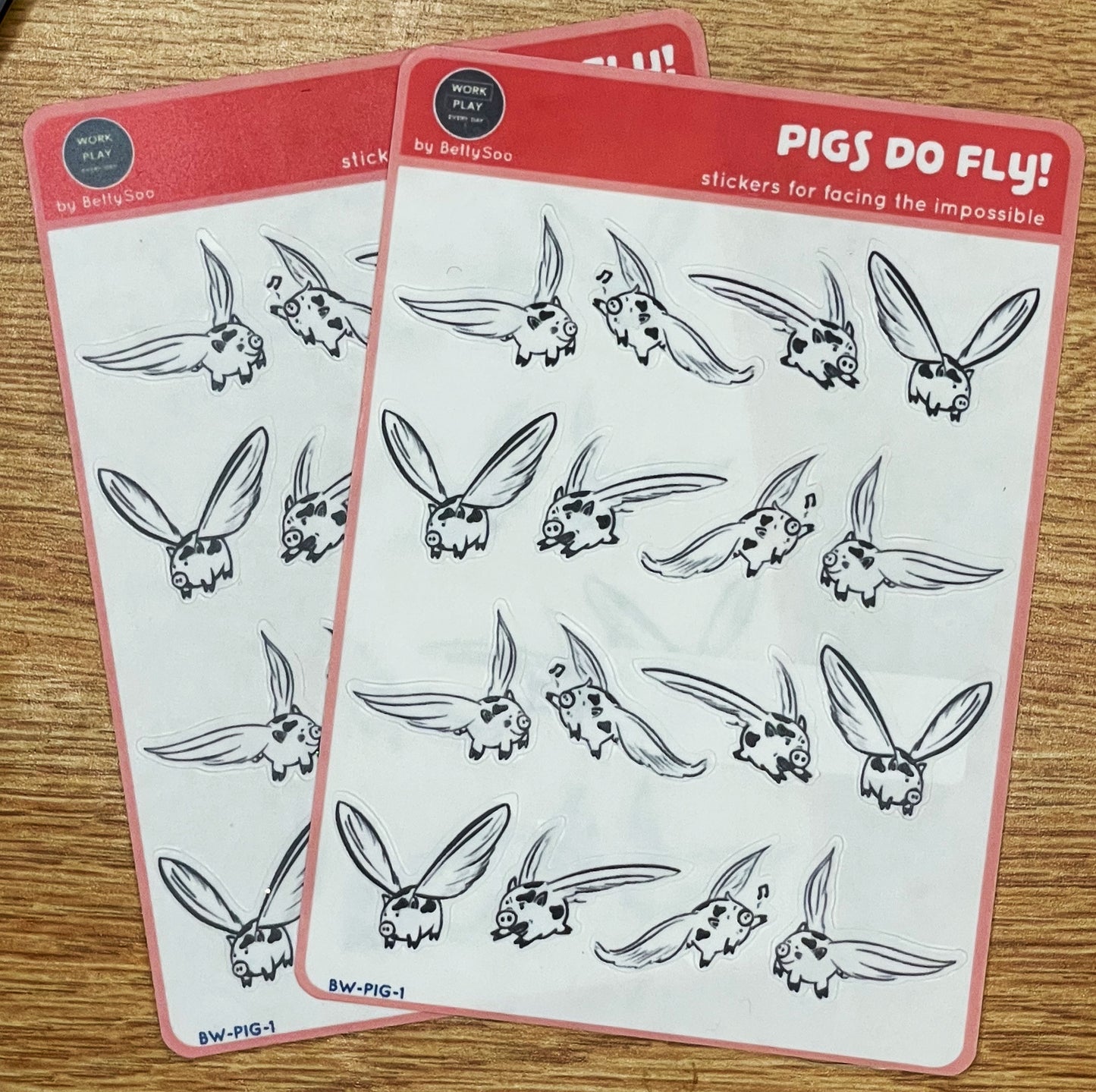 Pigs Do Fly - (Clear or Holographic)