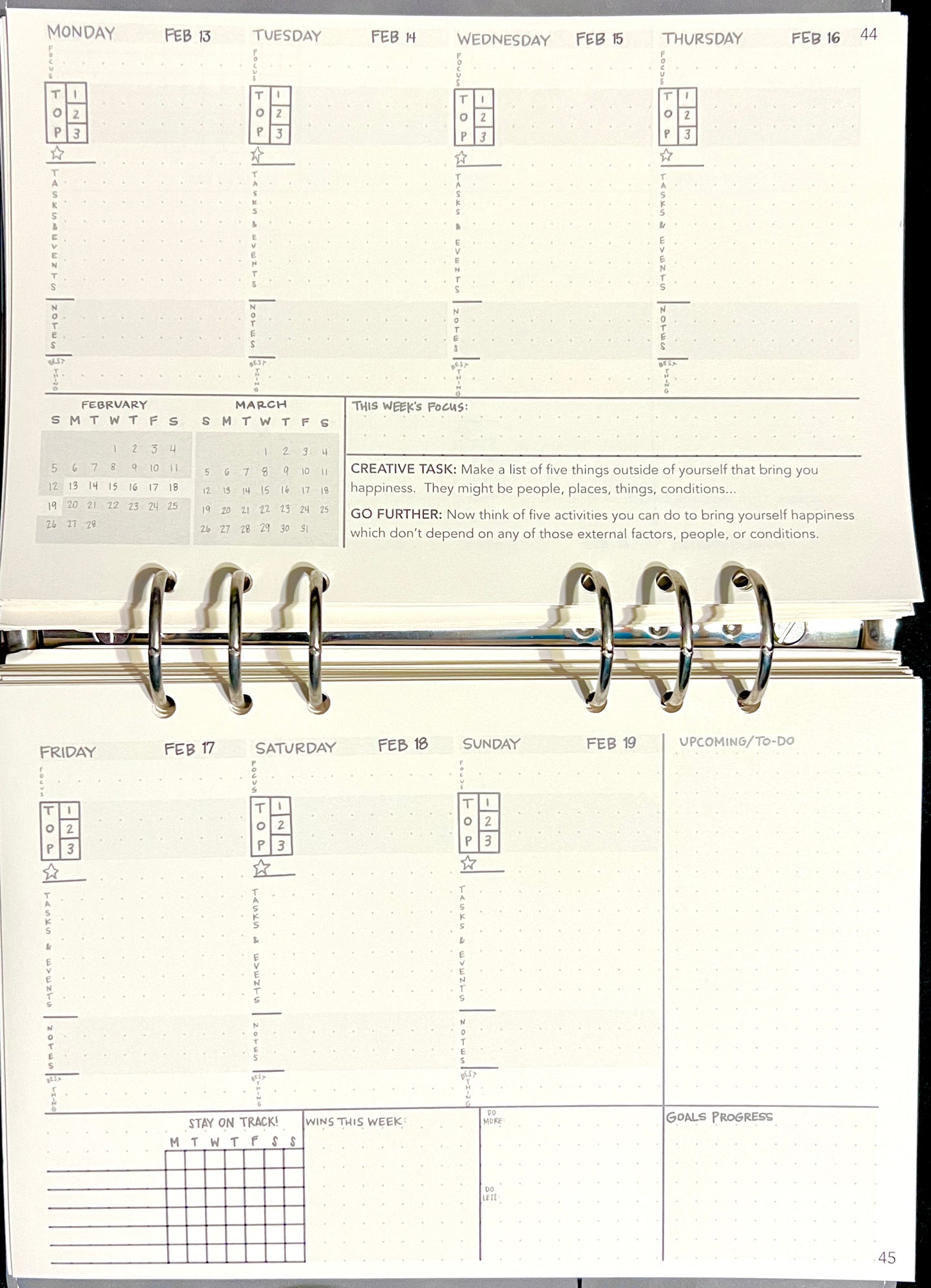 2-Page / 1 Week Sample