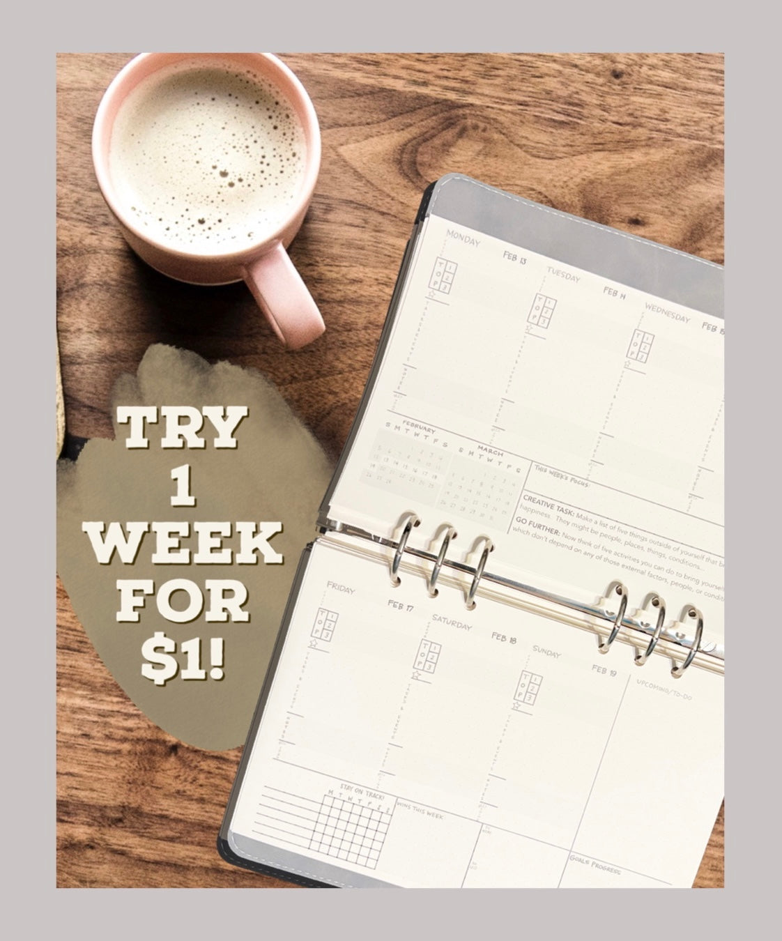 2-Page / 1 Week Sample