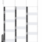 Calendar planner with sections for July, August, and September