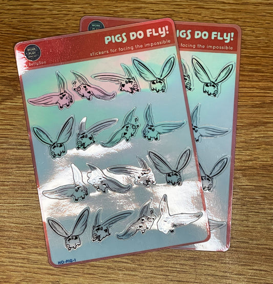 Pigs Do Fly - (Translucent, Clear Gloss, or Holographic)